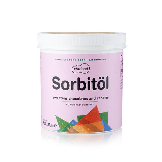 Sorbitol 600g Packung von TÖUFOOD SORBI OIL, ideal für zuckerfreie oder kalorienreduzierte Gerichte und Kuchen, natürliches Süßungsmittel mit 60% der Süße von Zucker und geringerem Brennwert Entdecken Sie die vielseitigen Möglichkeiten in Ihrer Küche!