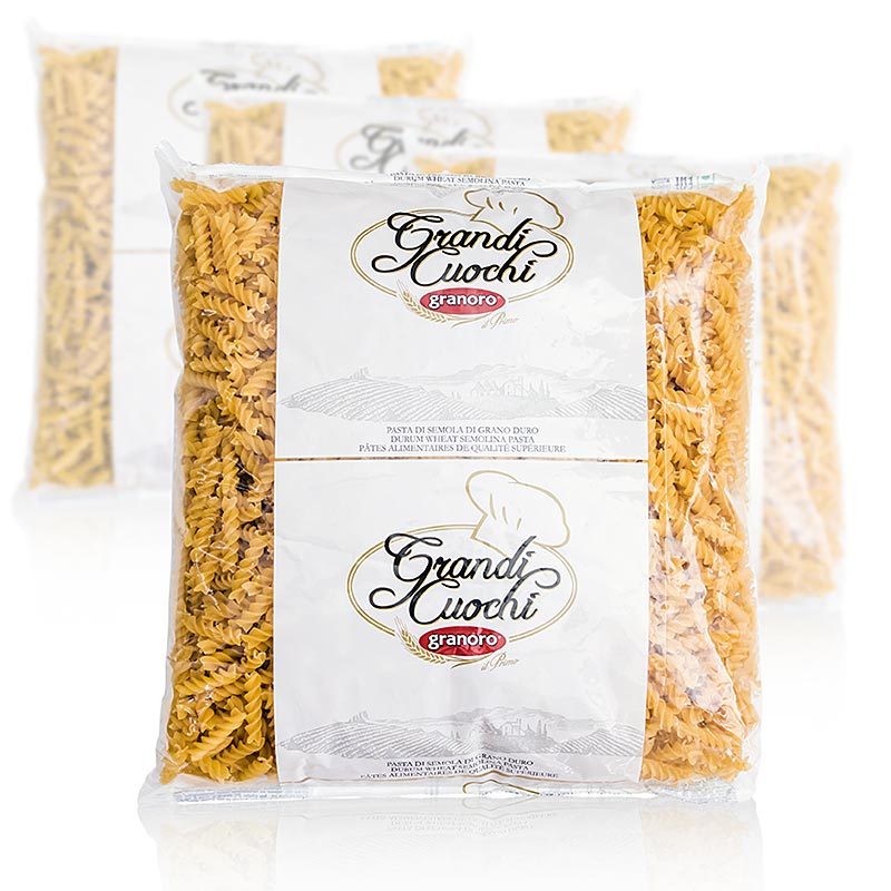 Spiralförmige Granoro Fusili Nr100, 12 kg, 4 x 3000g - Hochwertige italienische Pasta ideal für köstliche Nudelgerichte