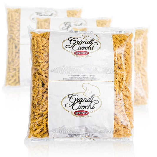 Spiralförmige Granoro Fusili Nr100, 12 kg, 4 x 3000g - Hochwertige italienische Pasta ideal für köstliche Nudelgerichte