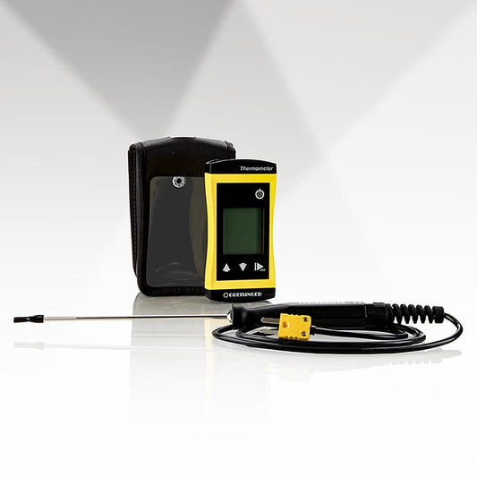 Digitales Sekundenthermometer G 1200GE (-65+1200°C) m Tasche + Einstechf GES900, 1 St - Ideal für schnelle und präzise Temperaturmessungen in verschiedenen Bereichen Geeignet für Einstich- und Oberflächenmessungen mit Hintergrundbeleuchtung und breitem Wechselfühlersortiment
