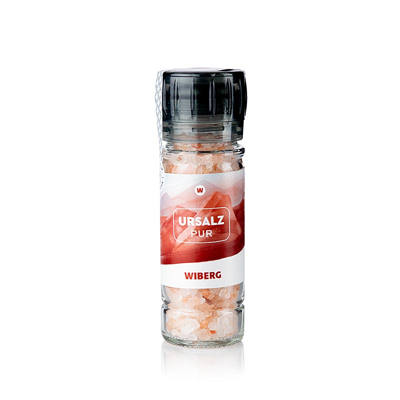 Bild einer 112 g Wiberg Gewürzmühle Ursalz pur, grob, unjodiert, mit naturbelassenem Bergsalz, aromatisch mild im Geschmack, ideal zum Abschmecken und dekorativen Finishen