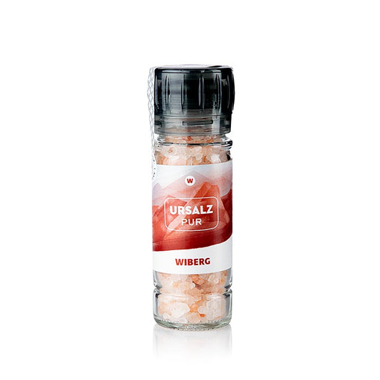 Bild einer 112 g Wiberg Gewürzmühle Ursalz pur, grob, unjodiert, mit naturbelassenem Bergsalz, aromatisch mild im Geschmack, ideal zum Abschmecken und dekorativen Finishen