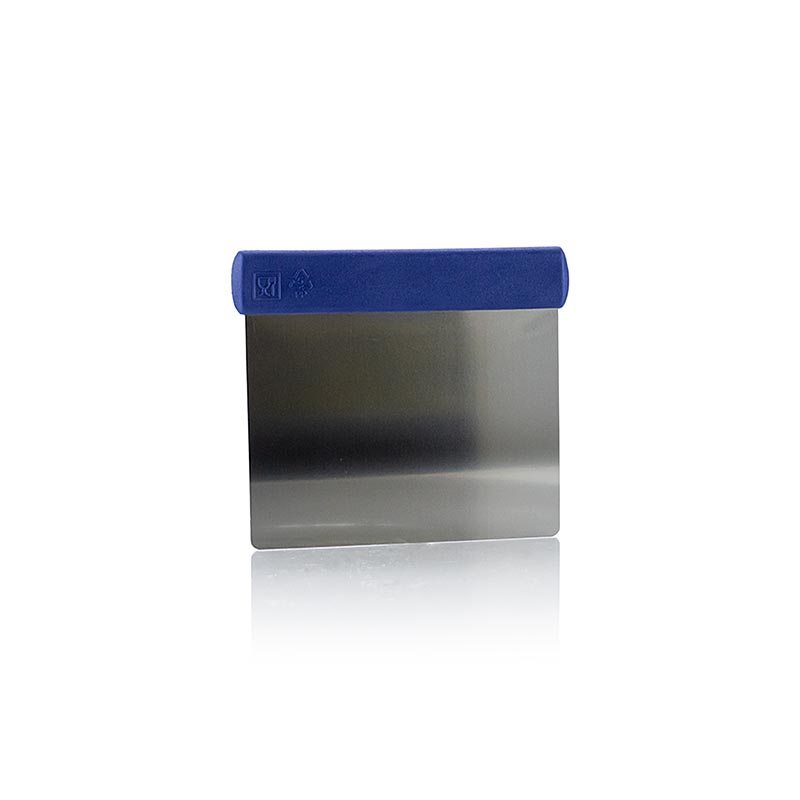 Raclette à pâte 12x10cm, lame flexible en acier inoxydable avec manche en plastique, 1 pc