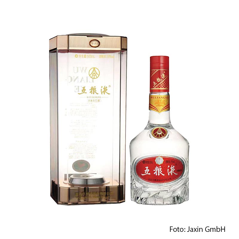 Baijiu - Wuliangye Light, 39% vol, China, 500 ml - traditioneller chinesischer Schnaps in einer 500 ml Flasche mit 39% Alkoholgehalt