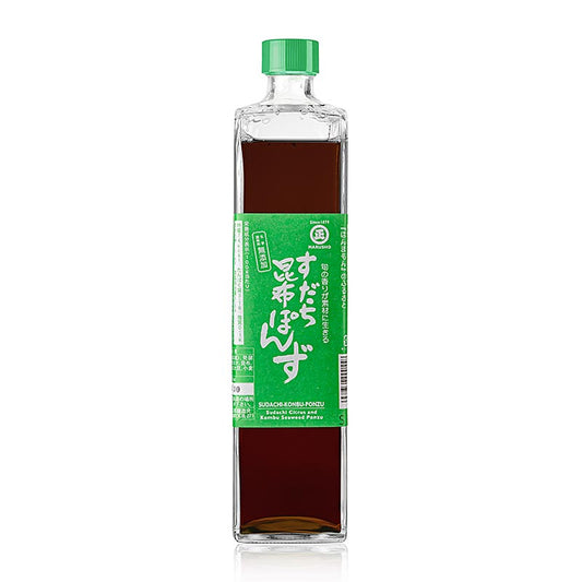Sudachi Kombu Ponzu, a base di salsa di soia e succo di sudashi, Marusho, 700 ml