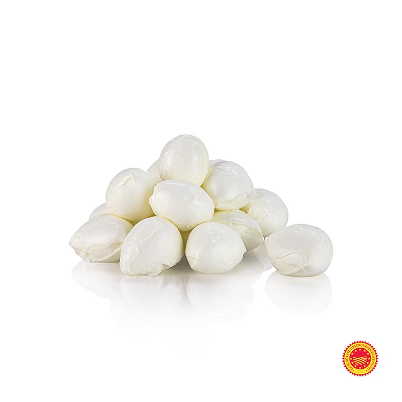 Büffelmozzarella Cardinali, Campana DOP, 250 g - Premium-Mozzarella aus frischer Büffelmilch, seidig-weiche Textur und delikater Geschmack, perfekt für Caprese-Salate, Pizzen und Vorspeisen