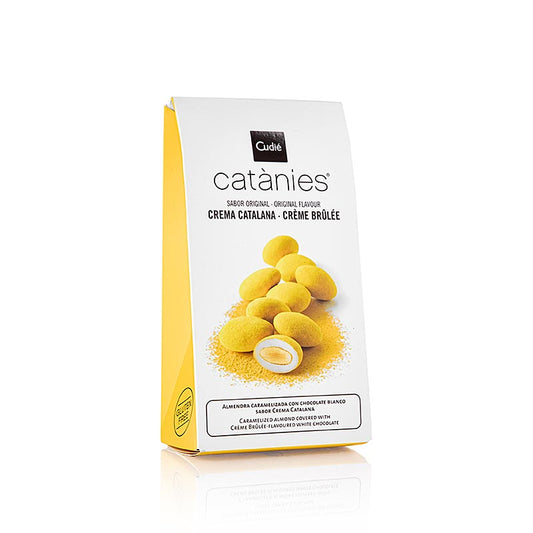 Köstliche Catanies Crème Brûlée, spanische Mandeln in Creme Brulee/Crema Catalan, 80 g - ideal für Genießer von süßen Leckereien