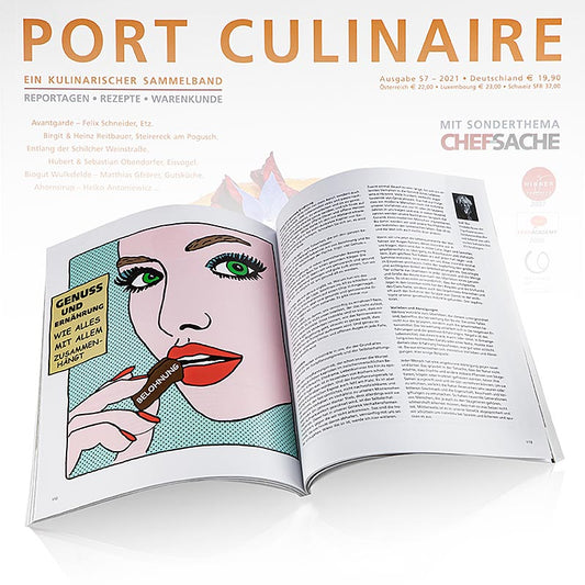 Port Culinaire - Gourmet Magazin, Ausgabe 57, 1 St - Inspirierende Rezepte, Artikel über Gastronomie und Interviews mit Spitzenköchen Tauchen Sie ein in die Welt der Haute Cuisine und verfeinern Sie Ihre Kochkünste