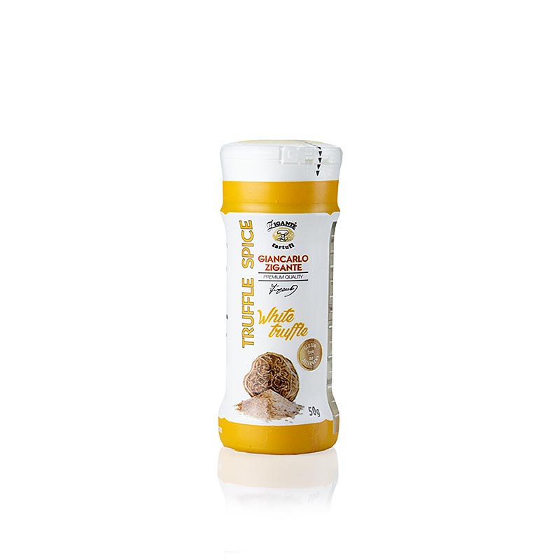 Trüffelpulver Gewürz, mit weißem Trüffel (tuber magnatum pico), Zigante, 50 g - Fein gemahlenes Trüffelpulver für eine luxuriöse Note in Ihren Gerichten