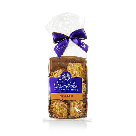 Biscotti da tè Äpple Krümli, biscotti al burro con mele, Lembcke, 100 g