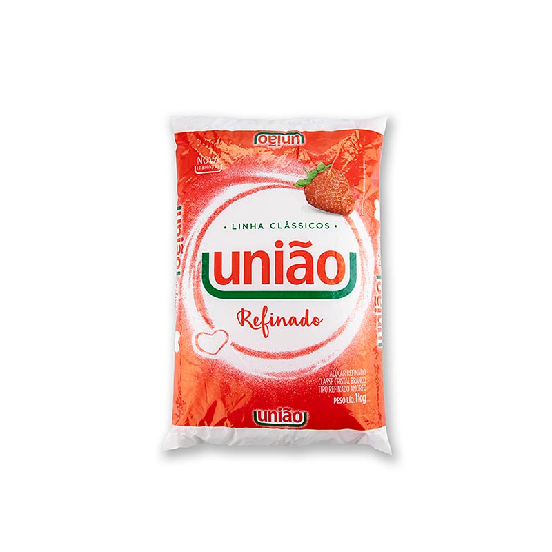 1 kg Weißer Rohrzucker aus Brasilien von União, ideal für köstliche Cocktails und Drinks in der Gastronomie oder zu Hause