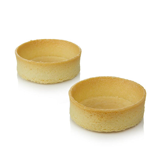 Filigrano Snack Tartelettes, rund, ø7cm, H 20mm, 96 Stück, HUG, 2,14 kg - knusprige runde Tortenböden, ideal für Snacks und Desserts, 96 Stück in 2,14 kg Packung