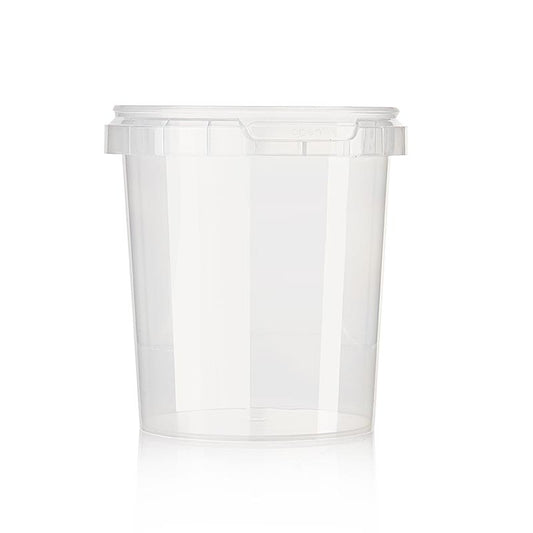 Kunststoffdose Circlecup ohne Deckel, ø 95x120mm, 520ml Fassungsvermögen, ideal für Aufbewahren und Servieren von Gerichten