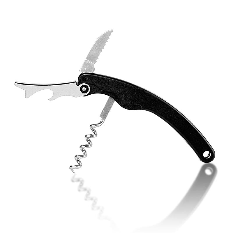 Coltello da cameriere, nero, pieghevole, Contacto, 1 pz