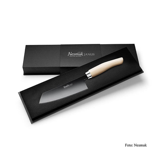 Couteau de cuisine Nesmuk Janus 140 mm, manche blanc Juma, 1 pièce