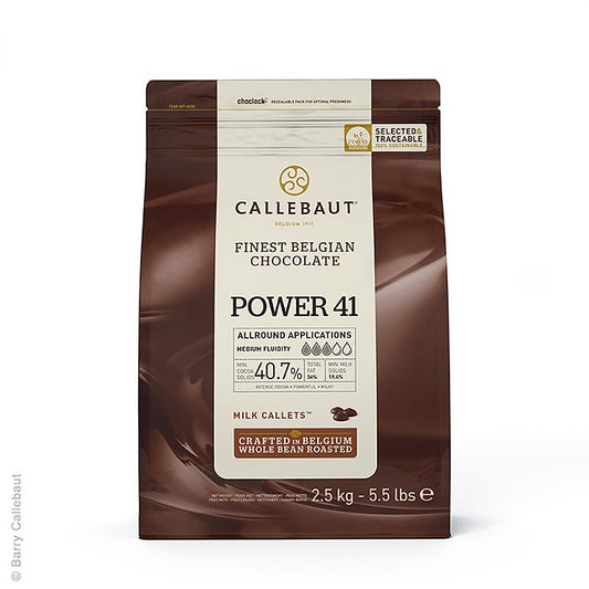 Power 41, Vollmilch Schokoladen Callets Couverture, Callebaut, 2,5 kg