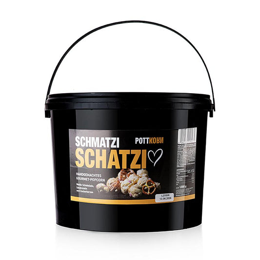 Pottkorn - Schmatzi Schatzi, pop-corn au chocolat blanc, bretzel, 1 kg