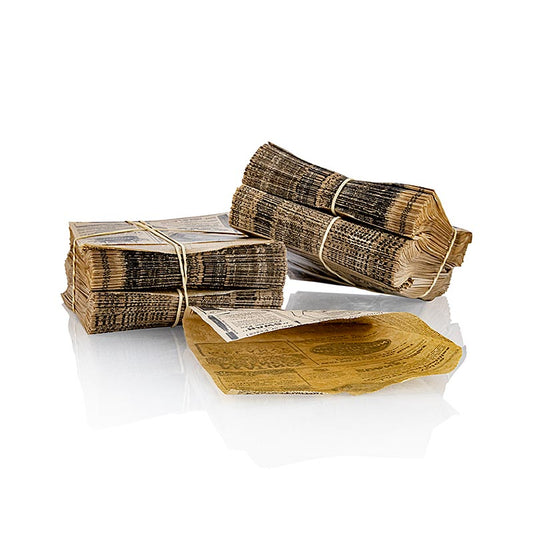 Snacktüte Zeitungspapier, Kraft, 13x14cm, fettabweisend, 1000 St - Bild einer fettabweisenden Snacktüte aus Zeitungspapier, 13x14cm, perfekt für die Aufbewahrung von Snacks und kleinen Speisen, ideal für Hobby- und Profiköche, um kulinarische Kreationen zu verfeinern