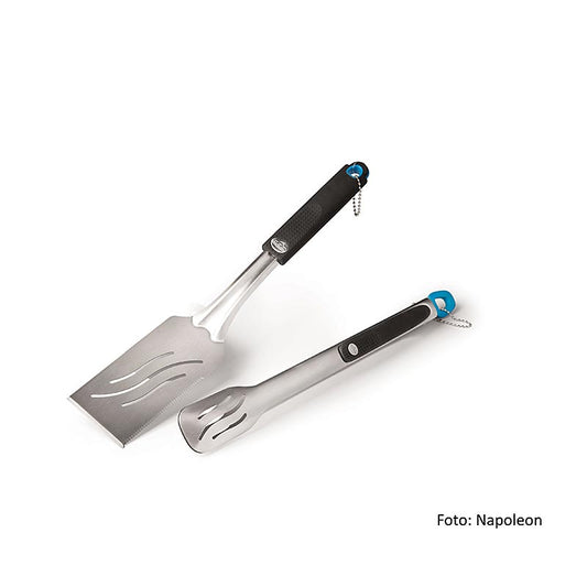 Accessoires de cuisson Napoléon - Set d'ustensiles de cuisson, pince & spatule, 2 pcs.