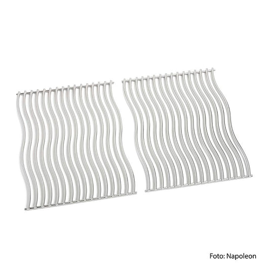 Accessori per barbecue Napoleon - Griglie di ricambio, griglie ondulate per barbecue Prestige PRO500, 2 pezzi
