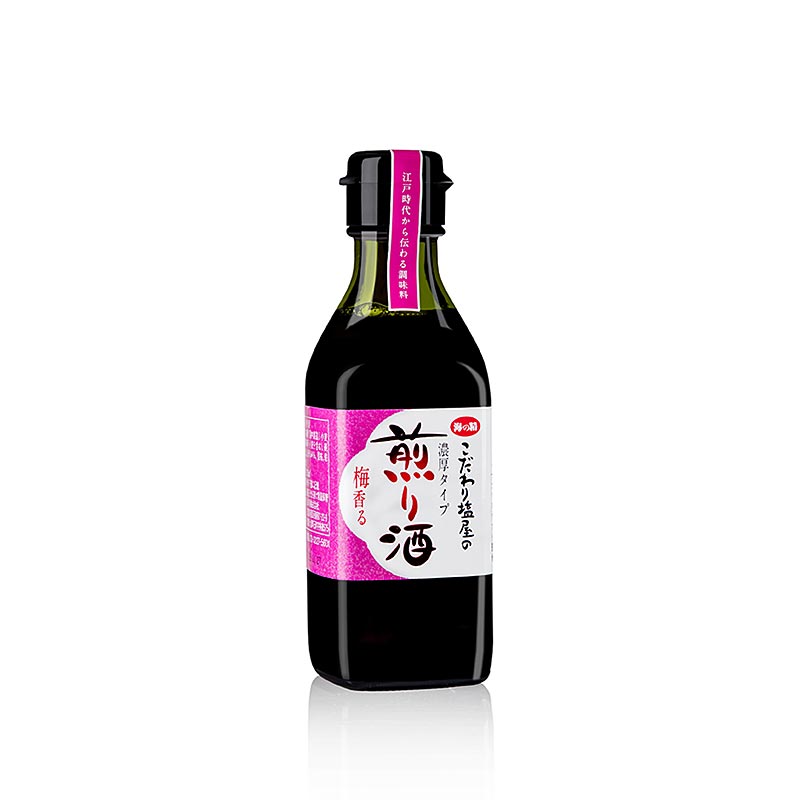 Irizake - Umamiwürzsauce, vegan, Uminosei, Japan, 200 ml - traditionelle japanische Würzsauce mit umami-reichen Zutaten wie Sake, Umeboshi, Konbu und Shiitake, hergestellt mit Meersalz von der Oshima-Insel, vielseitig einsetzbar für Sashimi, Mariniaden und Gemüsegerichte