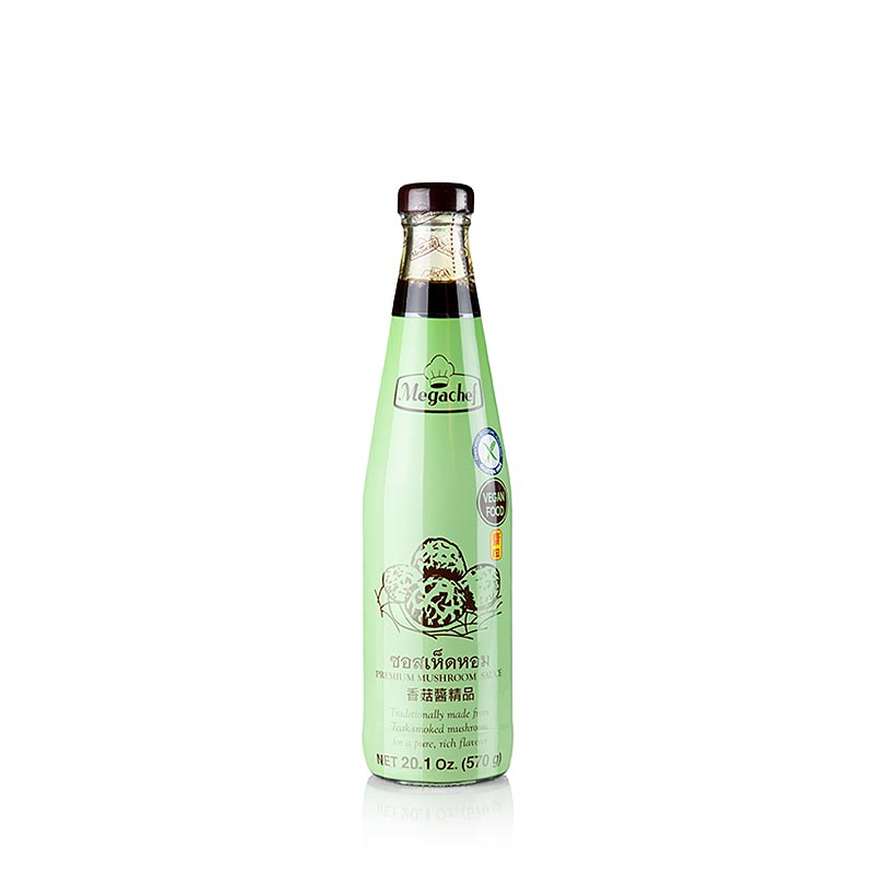 Vegetarische Würzsauce mit Pilzen, Megachef (Mushroom Sauce), 570 ml - Köstliche Fertigsauce mit reichhaltigem Pilzgeschmack und raffinierter Gewürzmischung, perfekt für Hobbyköche und Gourmet-Liebhaber, verpackt in praktischem 570-ml-Glas