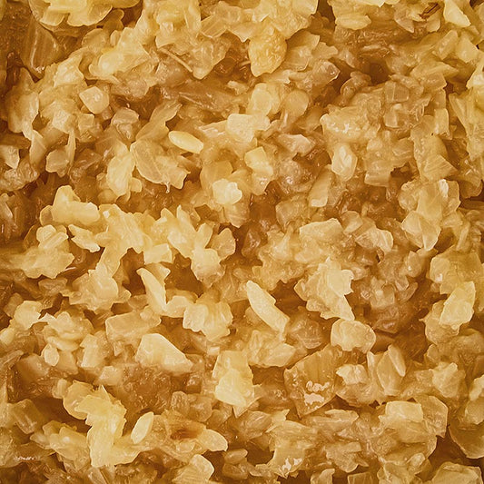 Gedünstete und gebräunte Zwiebelwürfel in 4x4mm Größe, ideal für Gerichte mit stärkerer Röstnote, von Holzmann, 3 kg
