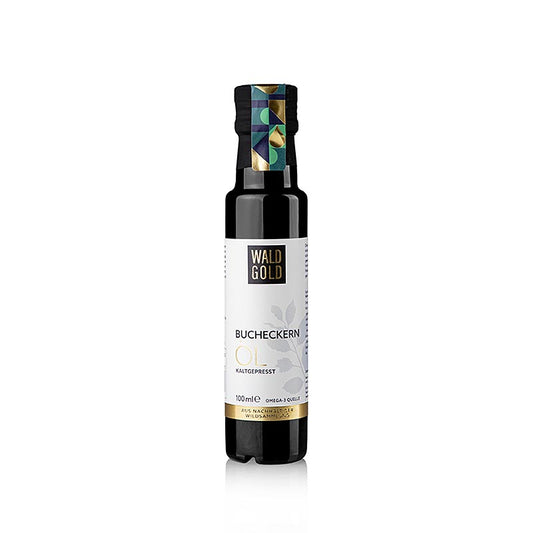 Bucheckernöl, kaltgepresst, Waldgold, 100 ml - hochwertiges, nussiges Öl für Hobby- und Profiköche in praktischer Flasche