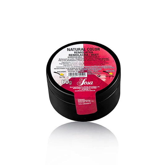 Natürliche Lebensmittelfarbe Rote Bete, Puder, wasserlöslich (38577), 60 g - Vielseitiges Pulver zum Färben von Teig, Soßen und mehr, mit intensiver natürlicher Farbe und neutralem Geschmack, ideal für Hobby- und Profiköche, handliche 60g-Packung für präzise Dosierung