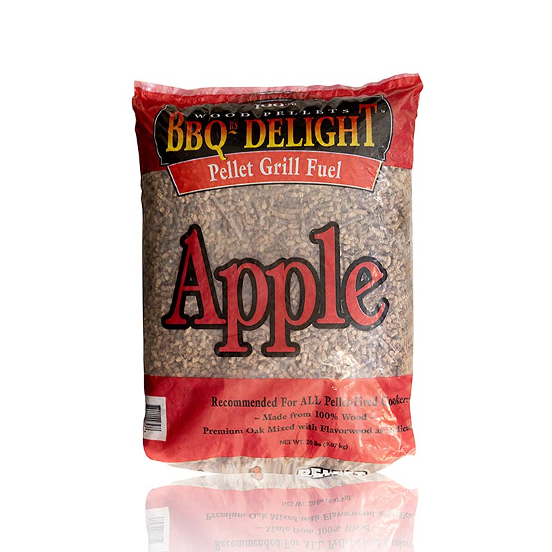 Grill BBQ Apfelholz Räucher Pellets, 9,07 kg - Hochwertige Räucherpellets für würzige Raucharomen beim Grillen