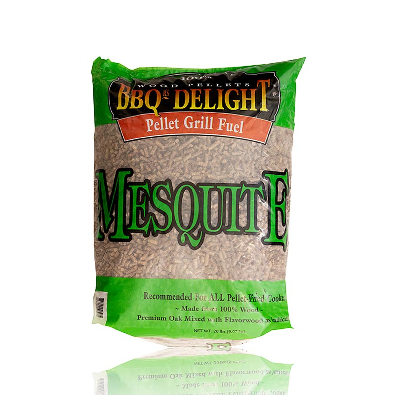 Grill BBQ Mesquite Holz Räucher Pellets, 9,07 kg - Kräftiges Raucharoma für ein authentisches Grill-Erlebnis Ideal für Gas-, Elektro- und Holzkohlegrills