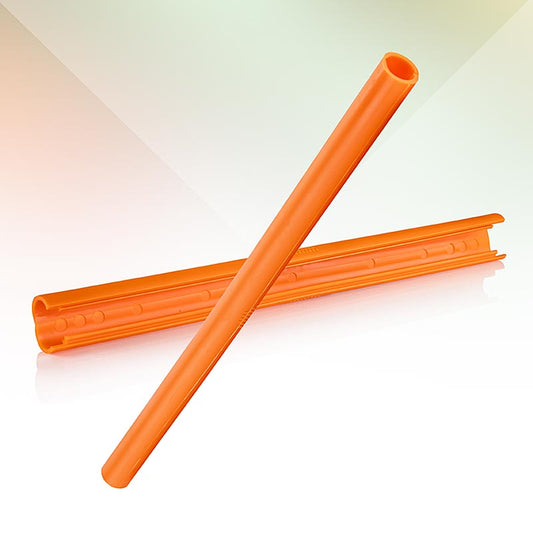 ClickStraw - Mehrweg Trinkhalm, orange, 300 St - Wiederverwendbarer Trinkhalm, einfach zu reinigen, spülmaschinenfest, bruchfest, löst sich nicht im Getränk auf