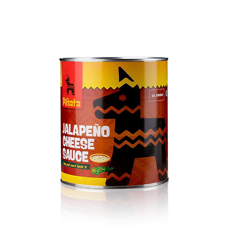 Jalapeno Cheese Sauce, 3 kg Pinata, idealer Dip für Tacos und Chips, leicht pikant und prickelnd