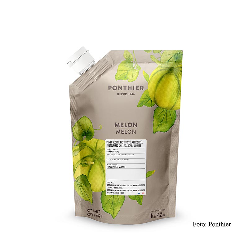 Purea di meloni Ponthier (Charentais), con zucchero, 1 kg