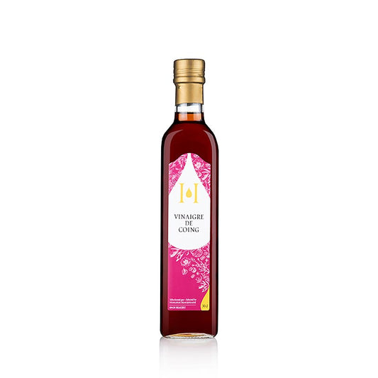 Quitten Essig, Huilerie Beaujolaise, 500 ml - Handwerklich hergestellter Essig aus Quittensaft für eine zarte Süße und subtile Säure, ideal für Salate, Marinaden und Dressings, perfekt für Hobbyköche und Profis