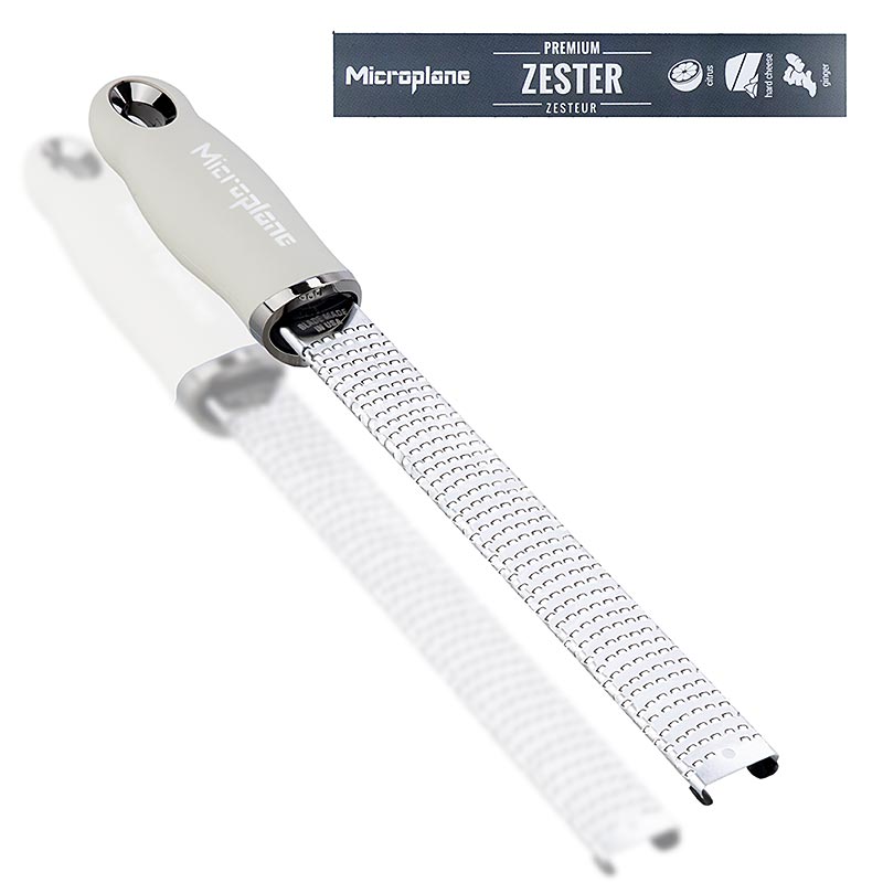 Microplane - Premium Classic - Stab, Zesten Reibe, Griff Kasmir Beige /soft-touch, 1 St