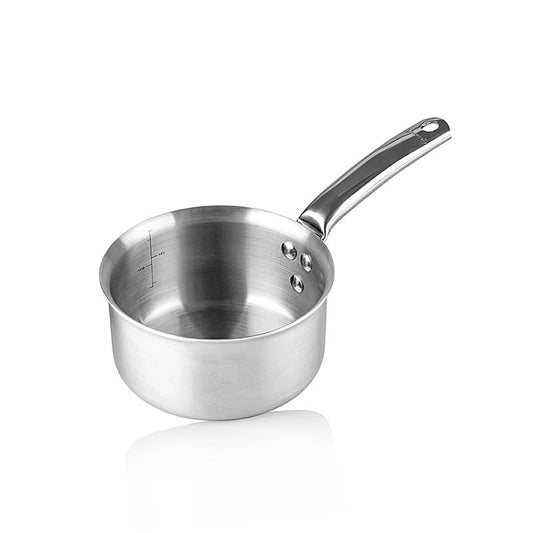 Stielkasserolle ALCHIMY, ø18cm, de Buyer (360118), 1 St - Hochwertige Edelstahlkasserolle von de Buyer für vielseitige Kochmöglichkeiten Ergonomischer Edelstahlgriff, für alle Wärmequellen geeignet, spülmaschinenfest Ideal für anspruchsvolle Hobbyköche und Profis