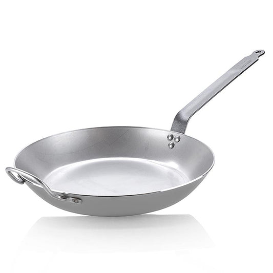 Gusseisenpfanne Lyonnaise von De Buyer, 36 cm Durchmesser, mit natürlicher Antihaftbeschichtung