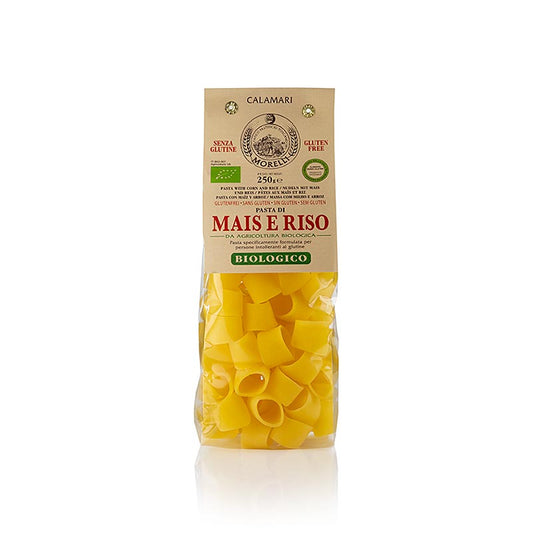 Bio-Pasta mit Calamari aus Reis & Mais, glutenfrei, von Morelli 1860, 250 g