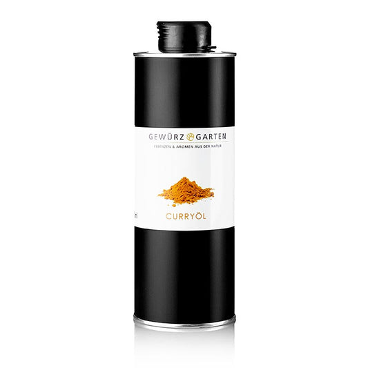 Herb Garden Curryöl auf Rapsölbasis, 500 ml - hochwertiges Öl mit aromatischen Kräutern und Gewürzen, vielseitig in der Küche einsetzbar