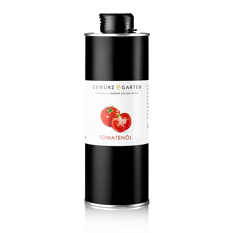 Flasche Gewürzgarten Tomatenöl auf Rapsölbasis, 500 ml, ideal für mediterrane Gerichte und Dressings