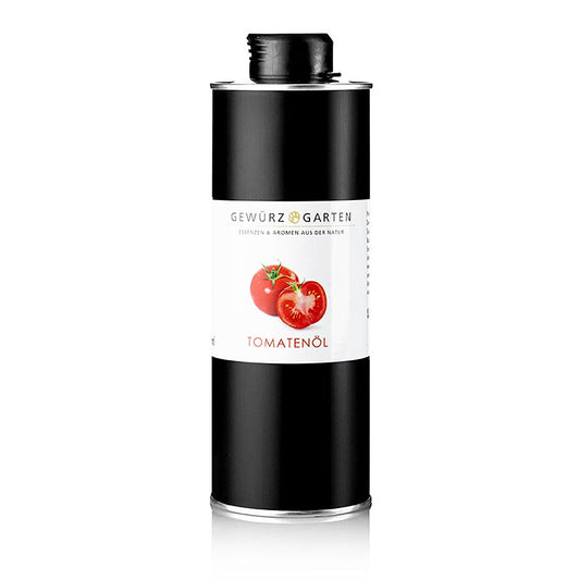 Flasche Gewürzgarten Tomatenöl auf Rapsölbasis, 500 ml, ideal für mediterrane Gerichte und Dressings