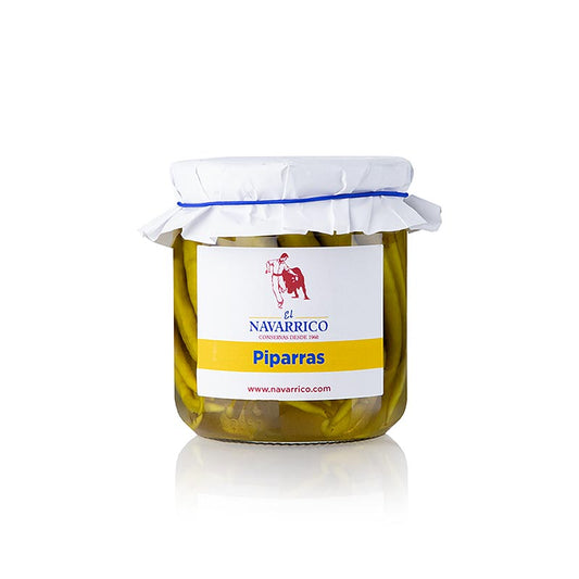 Piparras /Guindillas, poivrons doux au vinaigre de vin, Navarrico, 300 g