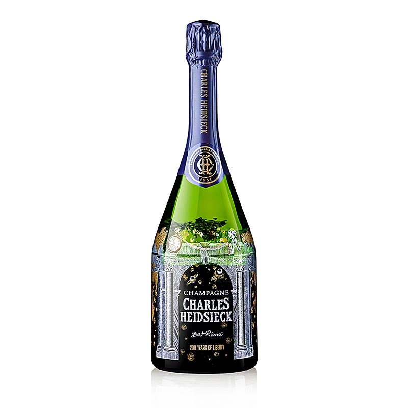 Champagner Charles Heidsieck Brut Réserve 200 Years of Liberty (limitiert), 750 ml - eine exklusive und limitierte Jubiläumsausgabe des berühmten Champagners
