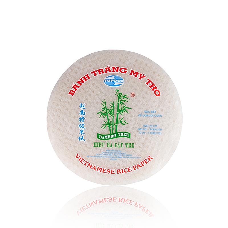 Reispapier, groß, ø 28cm, Bamboo Tree, 340 g, 20 Blatt