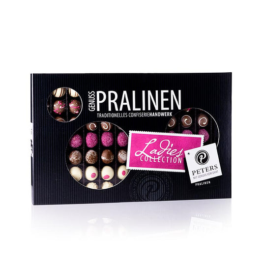 Eine luxuriöse Trüffel- und Pralinenmischung Ladies Collection von Peters, 950 g Erleben Sie den reichen Geschmack von Premium-Schokolade und delikaten Füllungen