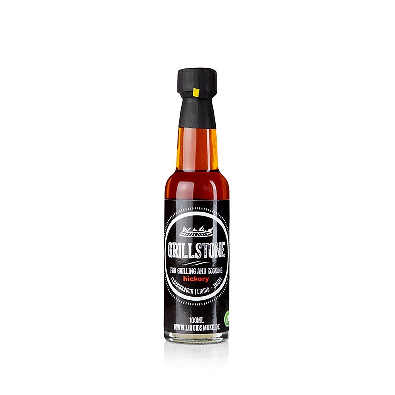 Flüssigrauch Hickory Style von Grillstone, 100 ml, verleiht Fleisch, Fisch und Gemüse authentischen Rauchgeschmack, ohne Grill Hergestellt aus echtem Hickory-Holz für intensives, stundenlanges Smoker-Aroma Ideal für Marinaden, Soßen, Eintöpfe und mehr