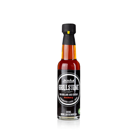 Flüssigrauch Hickory Style von Grillstone, 100 ml, verleiht Fleisch, Fisch und Gemüse authentischen Rauchgeschmack, ohne Grill Hergestellt aus echtem Hickory-Holz für intensives, stundenlanges Smoker-Aroma Ideal für Marinaden, Soßen, Eintöpfe und mehr