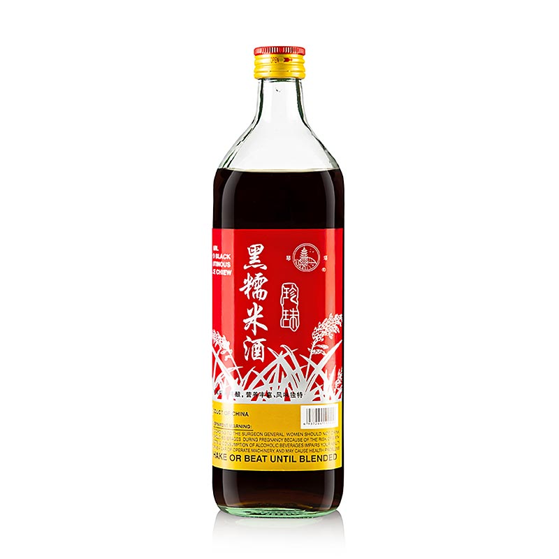 Schwarzer Reiswein von Qinta, China, 12 % vol, 750 ml, alkoholisches Getränk