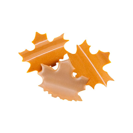 Schokoaufleger Maple leaf (Ahorn Blatt), 48x53mm, Dobla (77793), 170 g, 90 St - Leckere Schokoladendekoration in Form von Ahornblättern